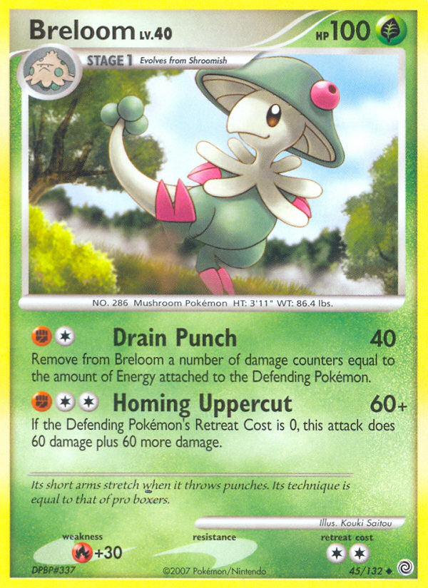 Breloom (45/132) [Diamond & Pearl: Secret Wonders] | Anubis Games and Hobby