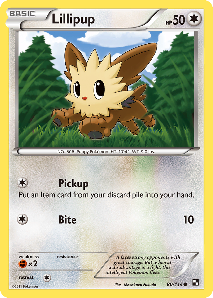 Lillipup (80/114) [Black & White: Base Set] | Anubis Games and Hobby