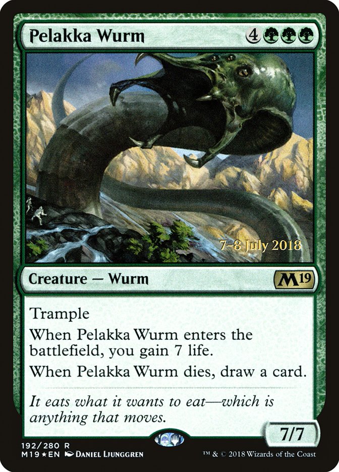 Pelakka Wurm [Core Set 2019 Prerelease Promos] | Anubis Games and Hobby