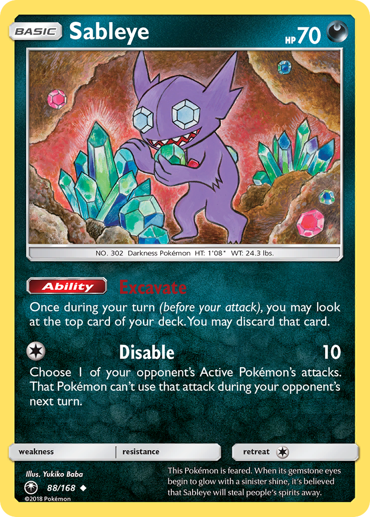 Sableye (88/168) [Sun & Moon: Celestial Storm] | Anubis Games and Hobby