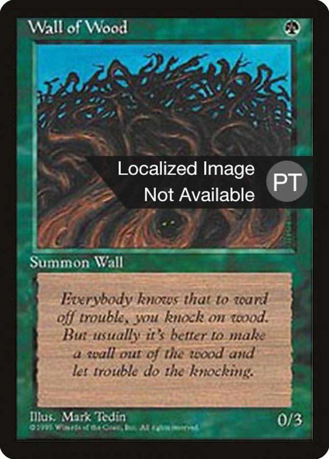 Wall of Wood [Fourth Edition (Foreign Black Border)] | Anubis Games and Hobby