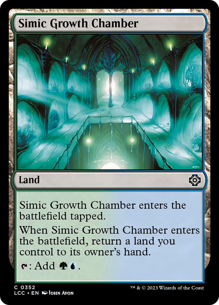 Simic Growth Chamber [The Lost Caverns of Ixalan Commander] | Anubis Games and Hobby