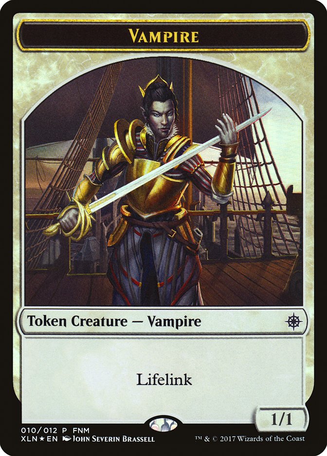 Vampire // Treasure Double-Sided Token [Friday Night Magic 2017] | Anubis Games and Hobby