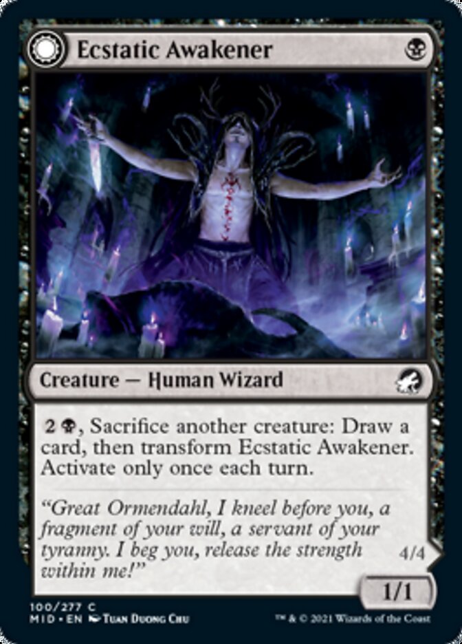 Ecstatic Awakener // Awoken Demon [Innistrad: Midnight Hunt] | Anubis Games and Hobby