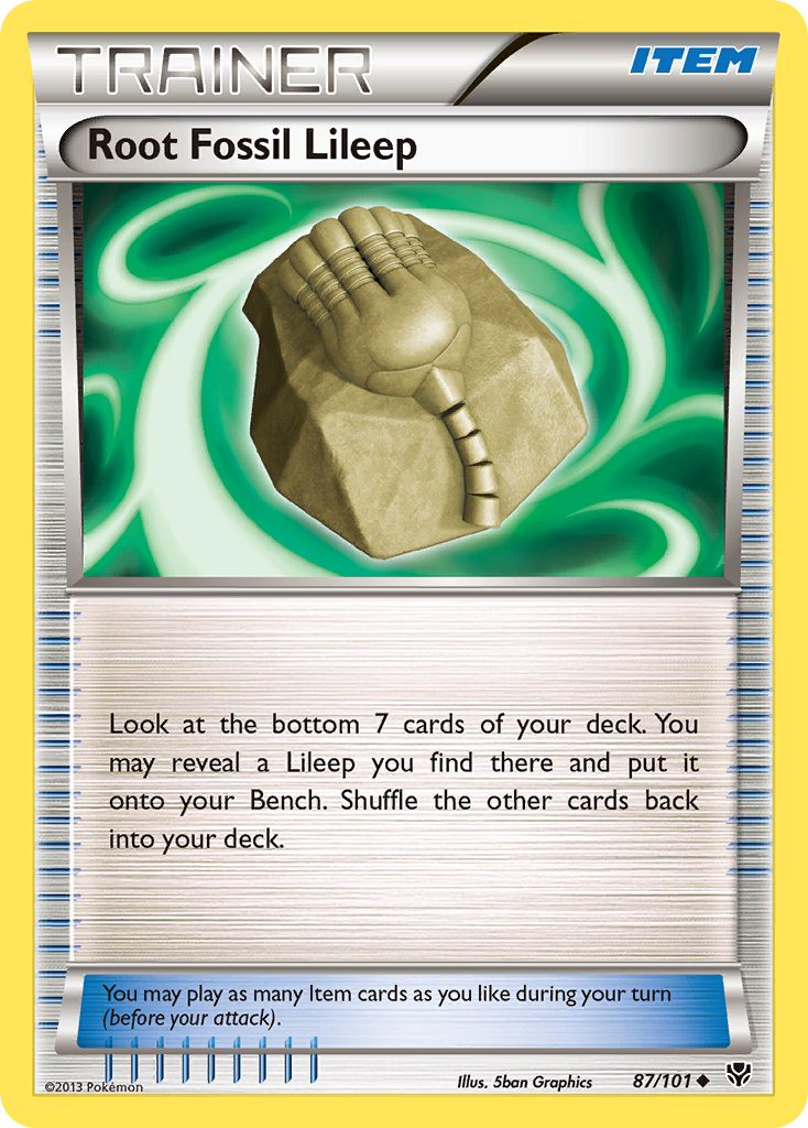 Root Fossil Lileep (87/101) [Black & White: Plasma Blast] | Anubis Games and Hobby