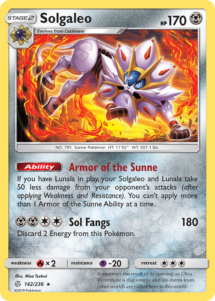 Solgaleo (142/236) [Sun & Moon: Cosmic Eclipse] | Anubis Games and Hobby