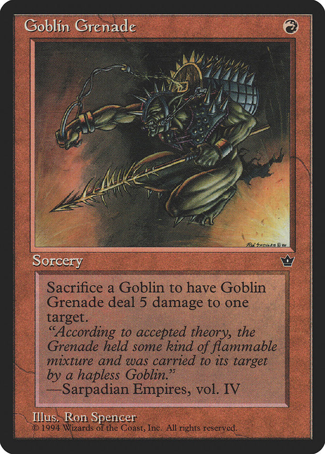 Goblin Grenade (Ron Spencer) [Fallen Empires] | Anubis Games and Hobby