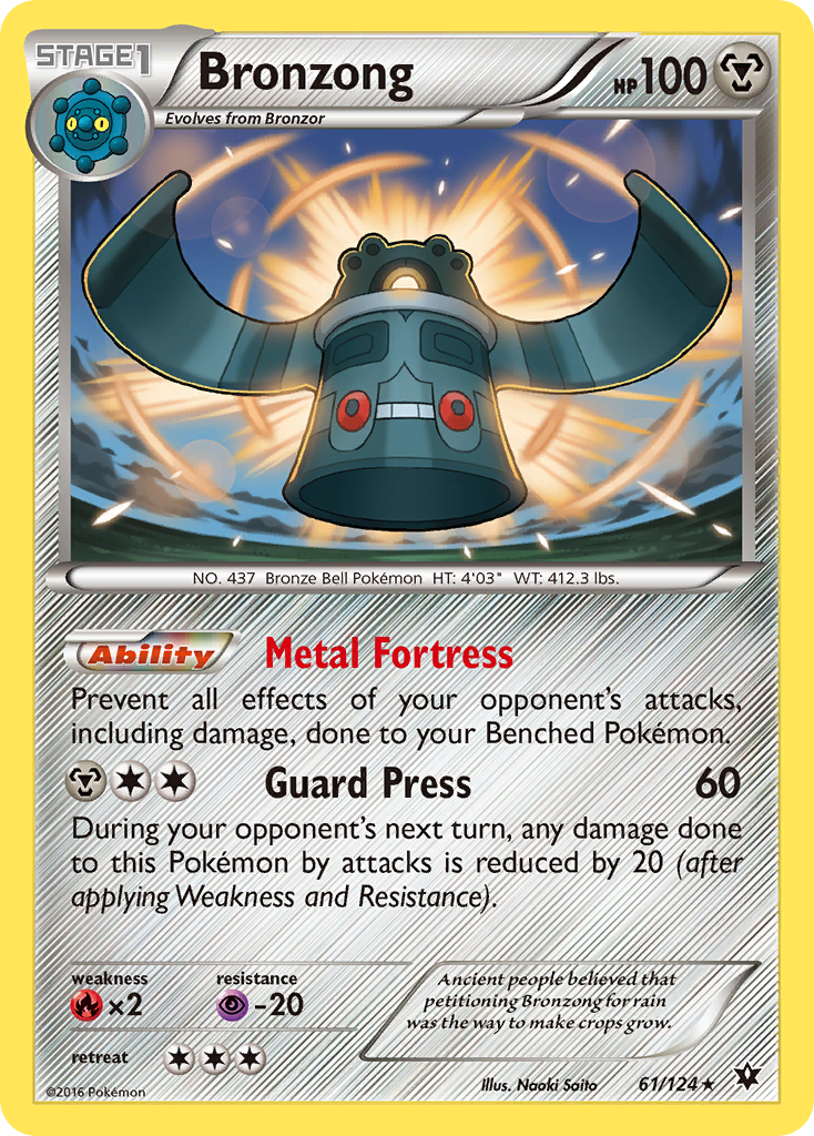 Bronzong (61/124) [XY: Fates Collide] | Anubis Games and Hobby