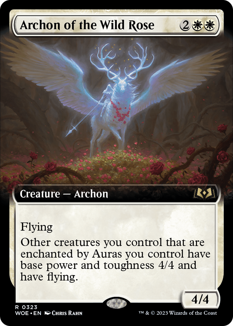 Archon of the Wild Rose (Extended Art) [Wilds of Eldraine] | Anubis Games and Hobby
