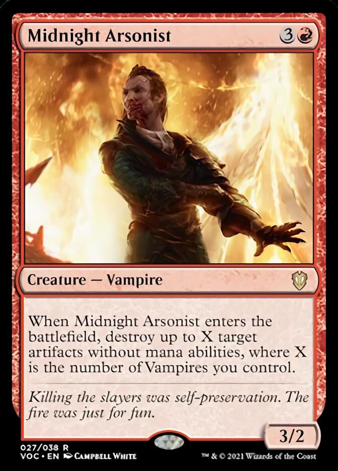 Midnight Arsonist [Innistrad: Crimson Vow Commander] | Anubis Games and Hobby