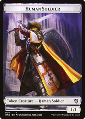 Human Soldier // Elephant Double-Sided Token [Phyrexia: All Will Be One Commander Tokens] | Anubis Games and Hobby