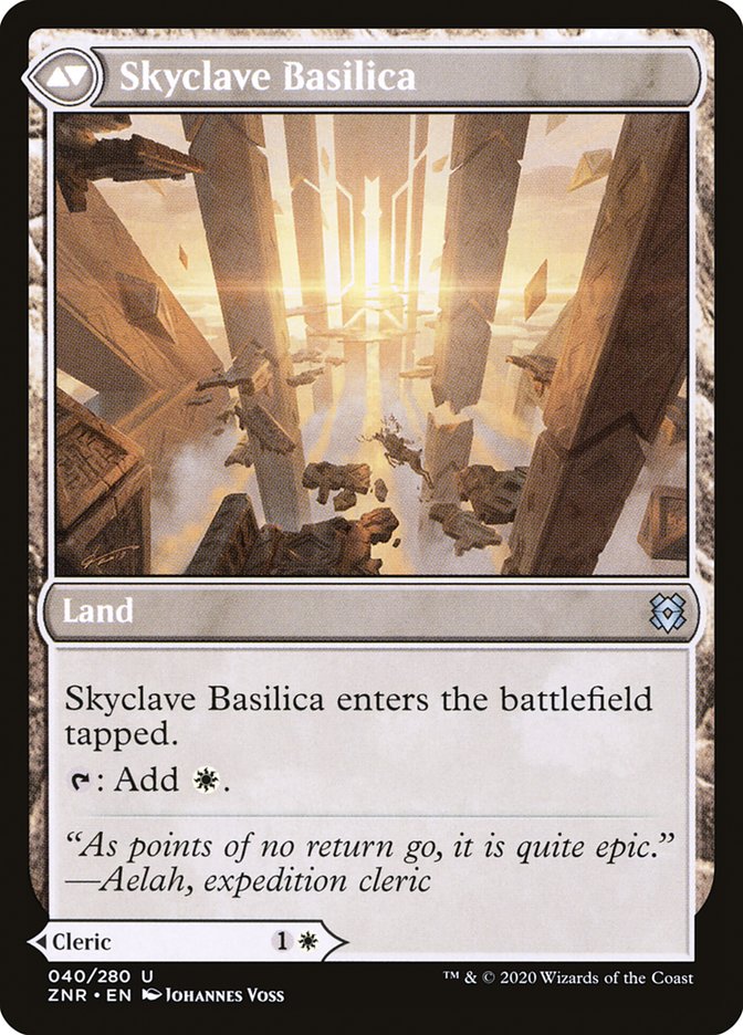 Skyclave Cleric // Skyclave Basilica [Zendikar Rising] | Anubis Games and Hobby