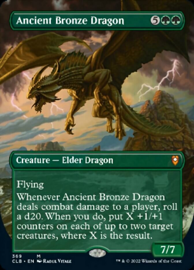 Ancient Bronze Dragon (Borderless Alternate Art) [Commander Legends: Battle for Baldur's Gate] | Anubis Games and Hobby