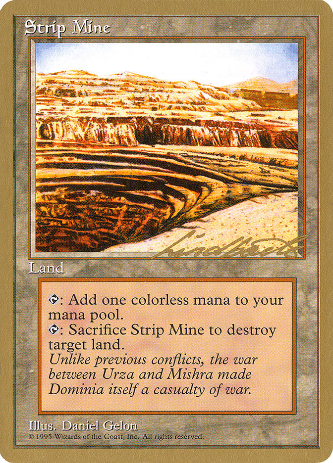 Strip Mine (Leon Lindback) [Pro Tour Collector Set] | Anubis Games and Hobby