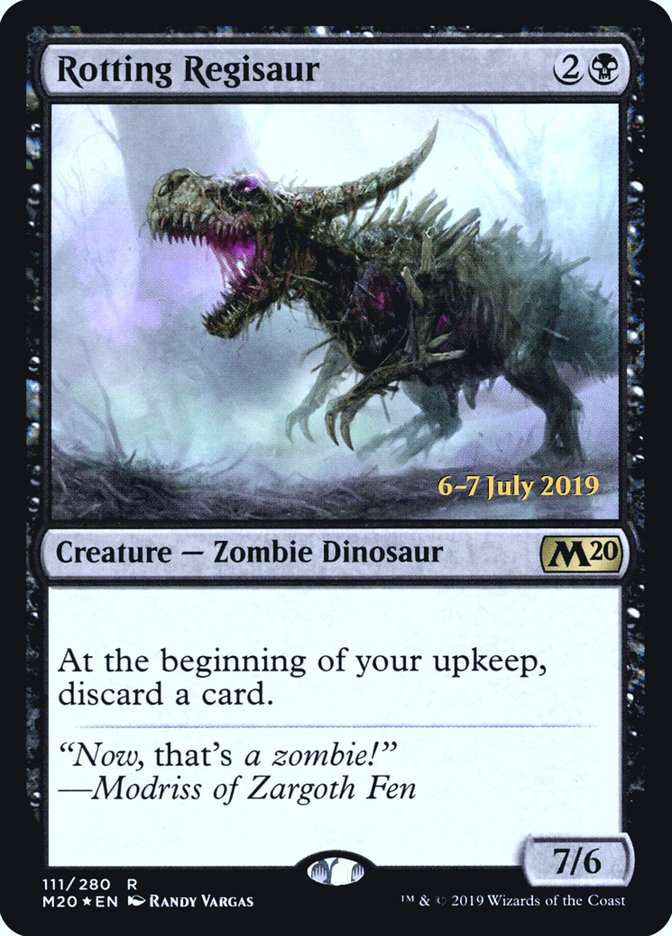 Rotting Regisaur [Core Set 2020 Prerelease Promos] | Anubis Games and Hobby