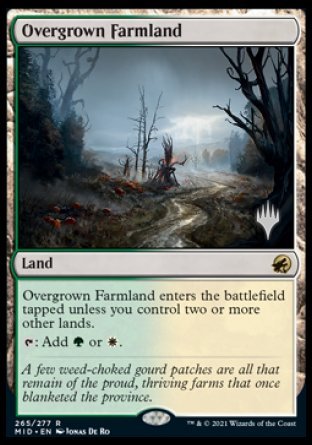 Overgrown Farmland (Promo Pack) [Innistrad: Midnight Hunt Promos] | Anubis Games and Hobby