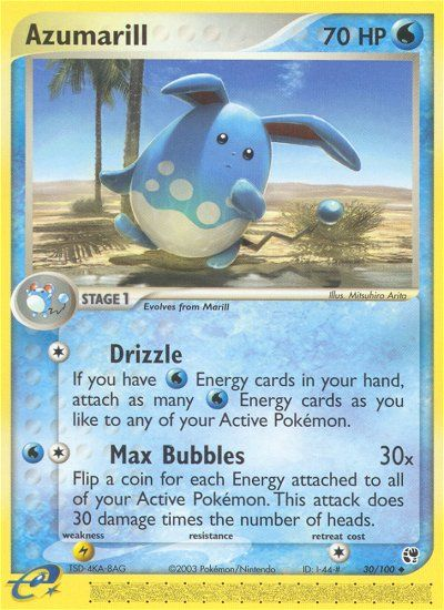 Azumarill (30/100) [EX: Sandstorm] | Anubis Games and Hobby