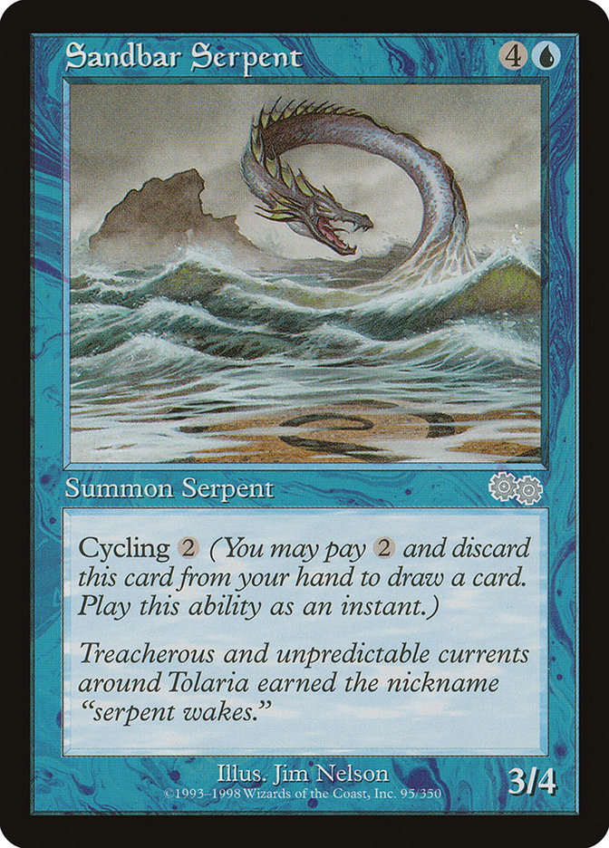 Sandbar Serpent [Urza's Saga] | Anubis Games and Hobby