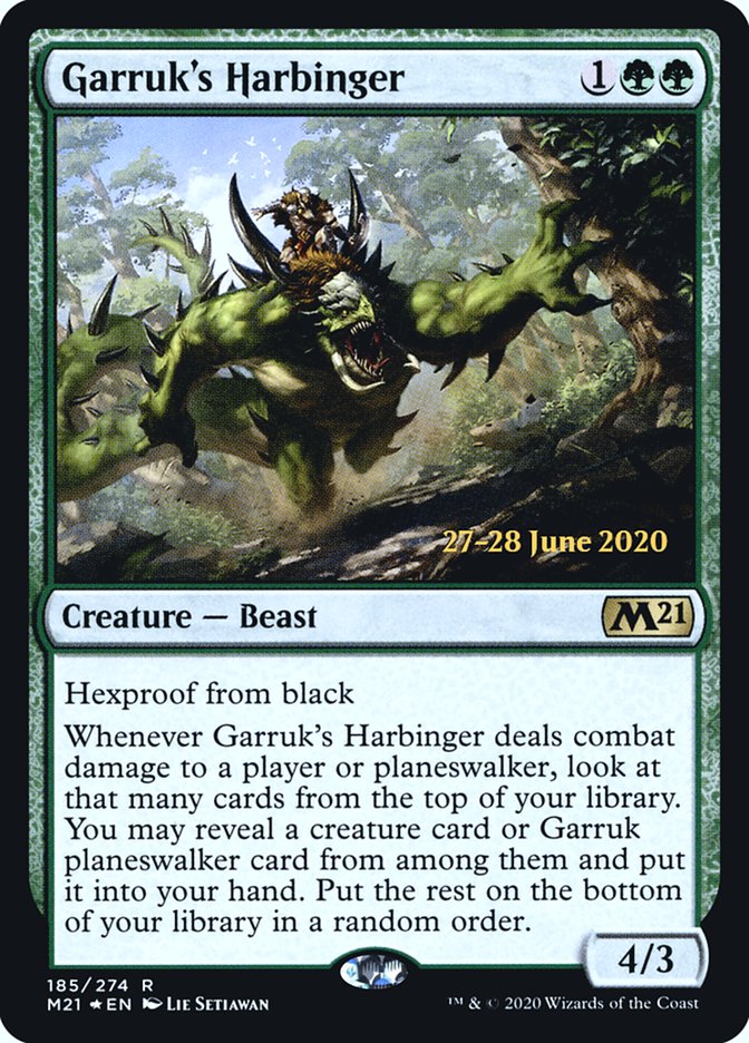 Garruk's Harbinger [Core Set 2021 Prerelease Promos] | Anubis Games and Hobby