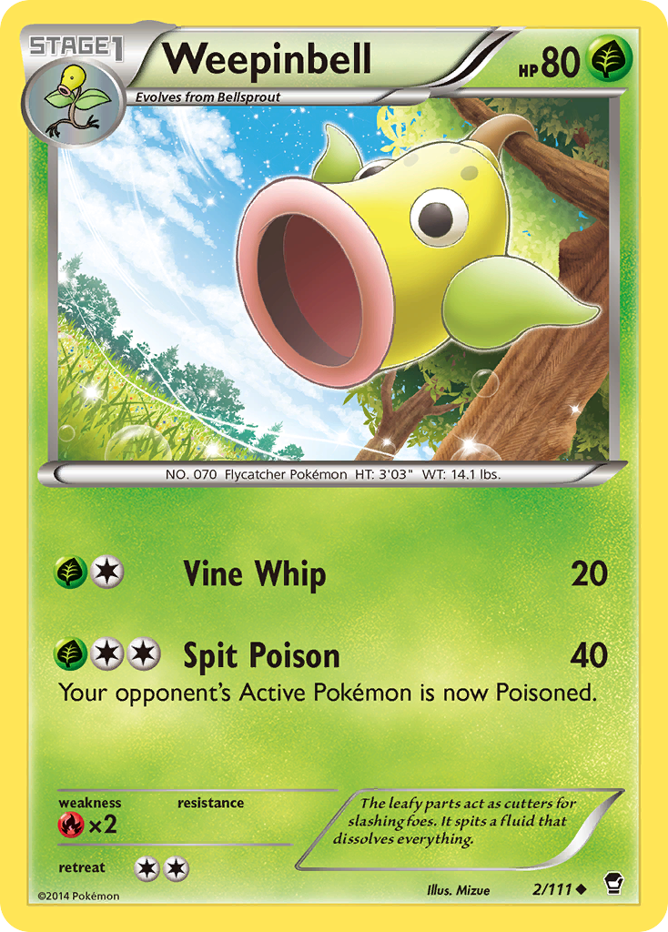 Weepinbell (2/111) [XY: Furious Fists] | Anubis Games and Hobby