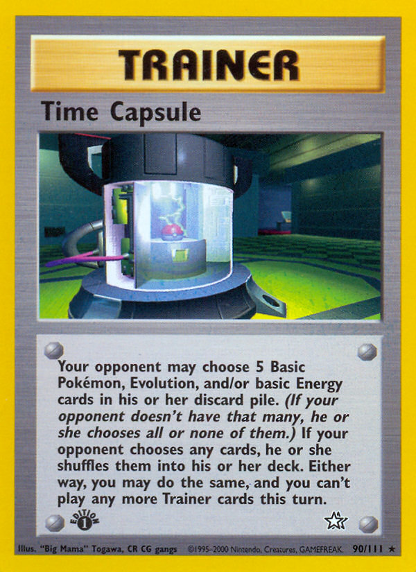 Time Capsule (90/111) [Neo Genesis 1st Edition] | Anubis Games and Hobby