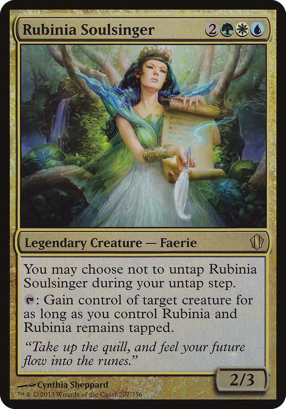 Rubinia Soulsinger (Oversized) [Commander 2013 Oversized] | Anubis Games and Hobby