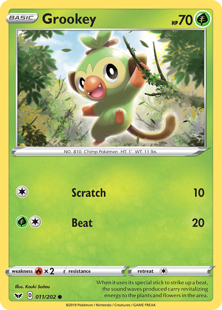 Grookey (011/202) [Sword & Shield: Base Set] | Anubis Games and Hobby