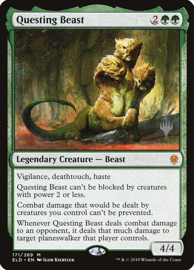 Questing Beast (Promo Pack) [Throne of Eldraine Promos] | Anubis Games and Hobby