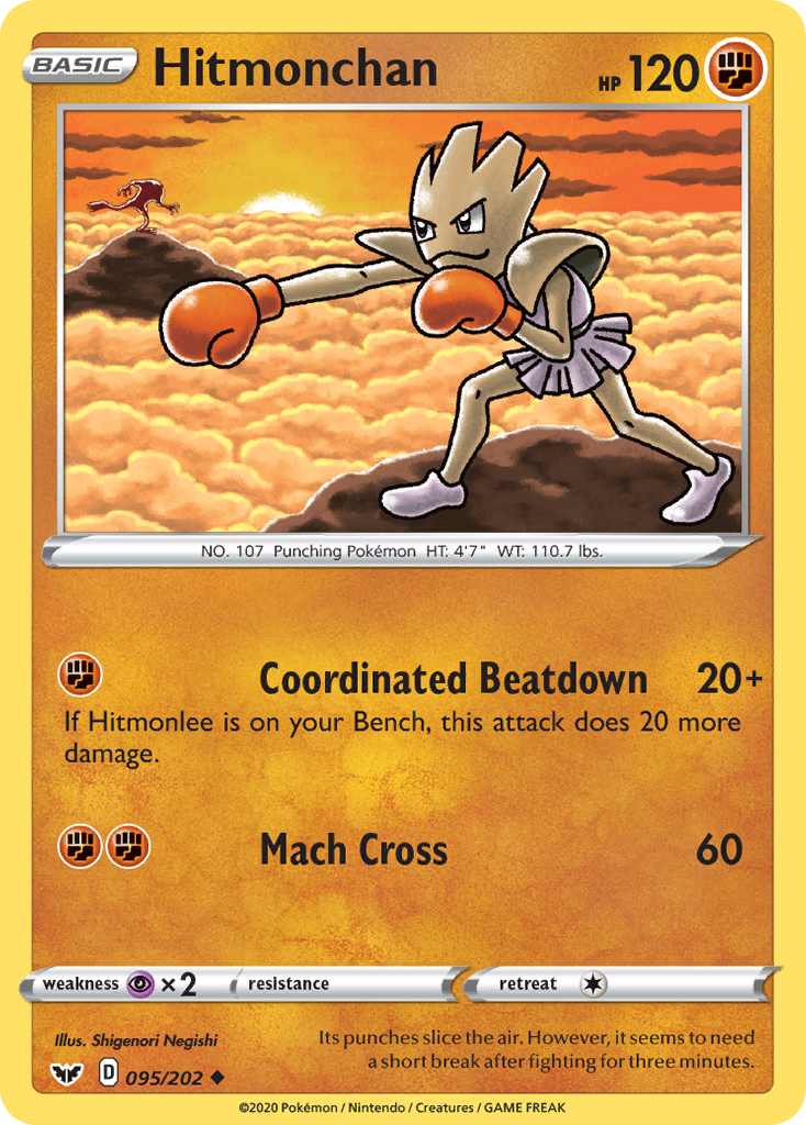 Hitmonchan (095/202) [Sword & Shield: Base Set] | Anubis Games and Hobby