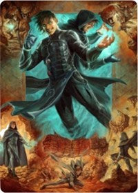 Jace, Mirror Mage 2 Art Card [Zendikar Rising Art Series] | Anubis Games and Hobby