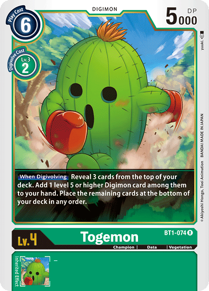 Togemon [BT1-074] [Release Special Booster Ver.1.0] | Anubis Games and Hobby