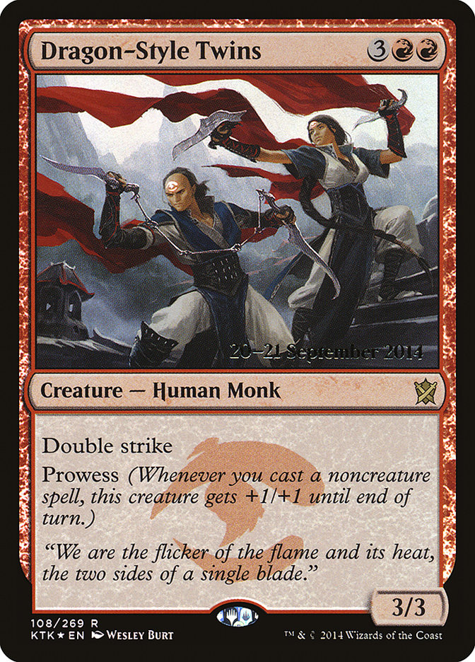 Dragon-Style Twins [Khans of Tarkir Prerelease Promos] | Anubis Games and Hobby