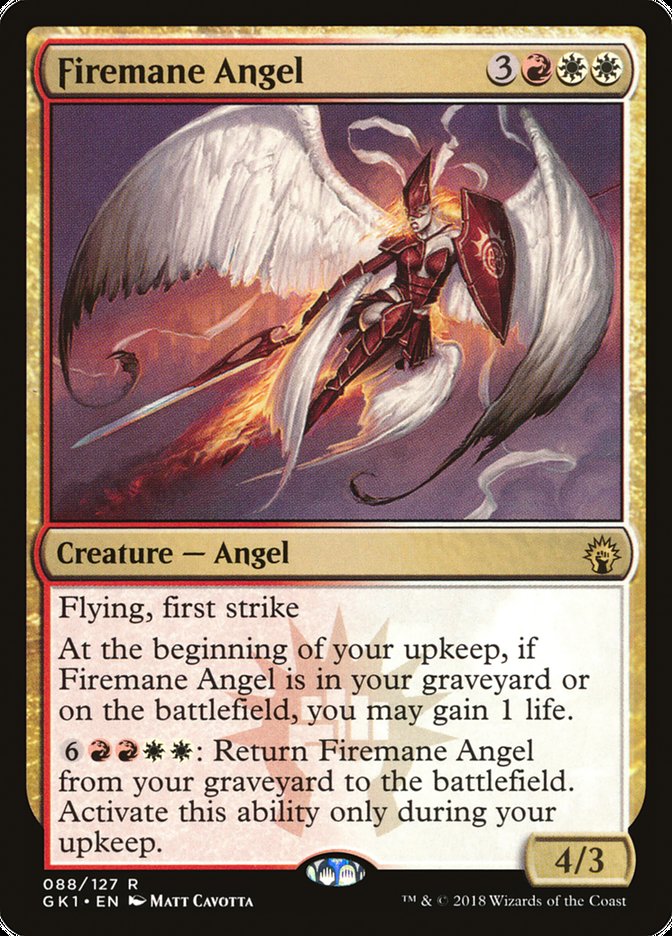 Firemane Angel [Guilds of Ravnica Guild Kit] | Anubis Games and Hobby