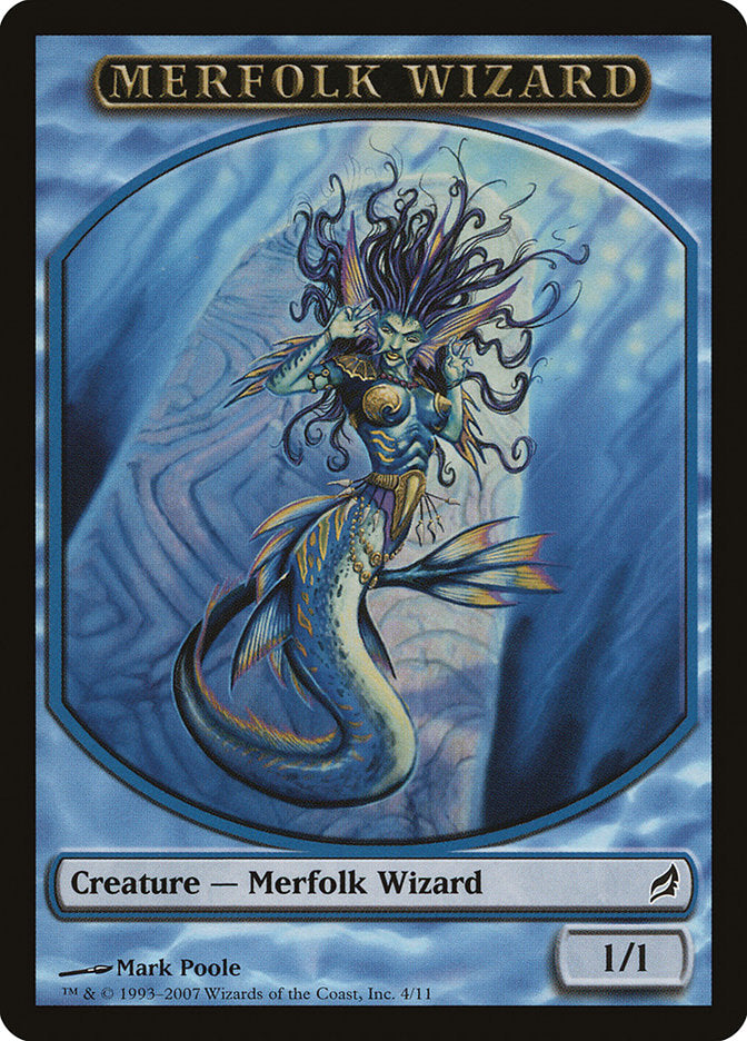 Merfolk Wizard Token [Lorwyn Tokens] | Anubis Games and Hobby