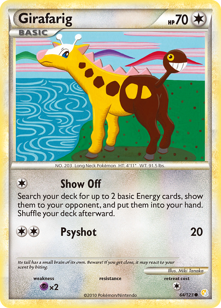 Girafarig (64/123) [HeartGold & SoulSilver: Base Set] | Anubis Games and Hobby