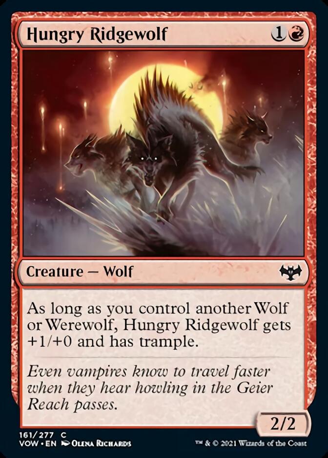 Hungry Ridgewolf [Innistrad: Crimson Vow] | Anubis Games and Hobby