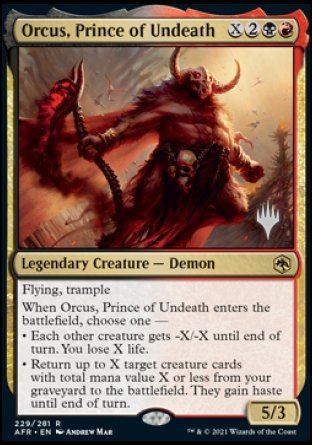 Orcus, Prince of Undeath (Promo Pack) [Dungeons & Dragons: Adventures in the Forgotten Realms Promos] | Anubis Games and Hobby