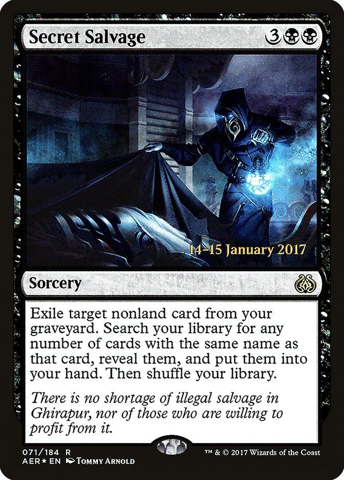 Secret Salvage [Aether Revolt Prerelease Promos] | Anubis Games and Hobby