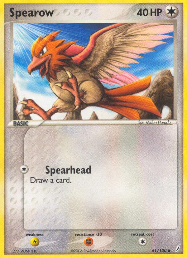 Spearow (61/100) [EX: Crystal Guardians] | Anubis Games and Hobby