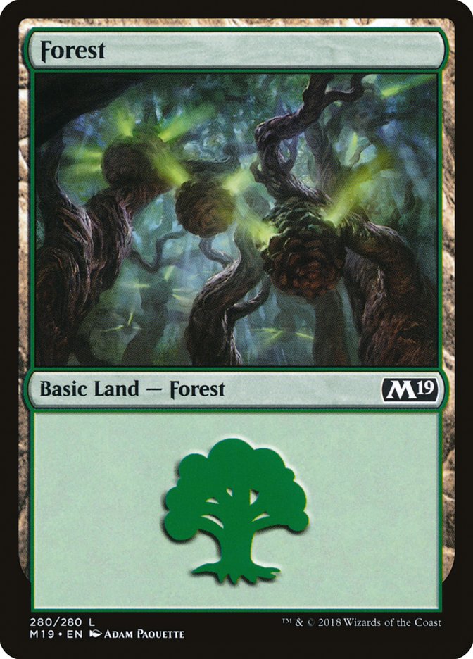 Forest (280) [Core Set 2019] | Anubis Games and Hobby