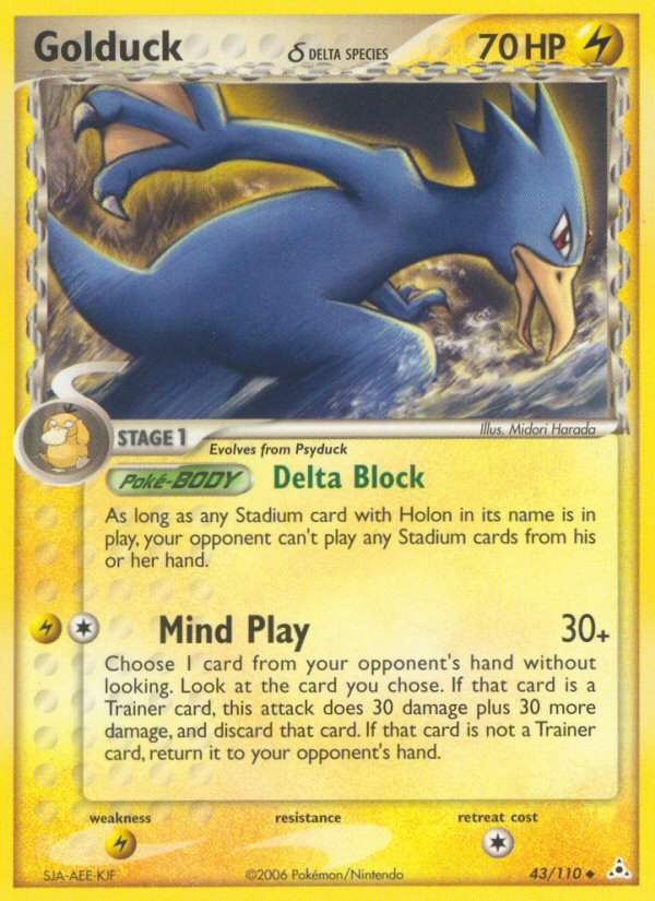 Golduck (43/110) (Delta Species) [EX: Holon Phantoms] | Anubis Games and Hobby