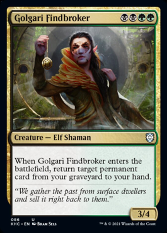 Golgari Findbroker [Kaldheim Commander] | Anubis Games and Hobby