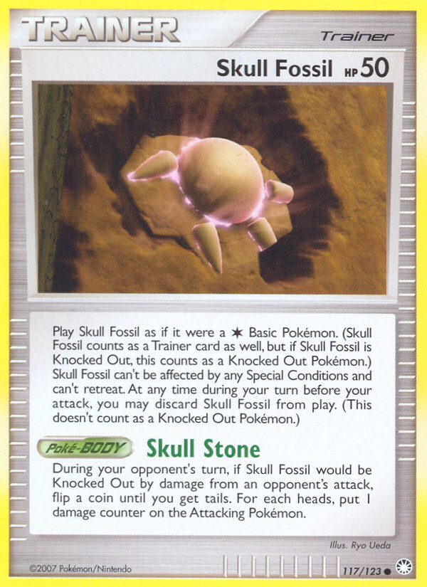 Skull Fossil (117/123) [Diamond & Pearl: Mysterious Treasures] | Anubis Games and Hobby