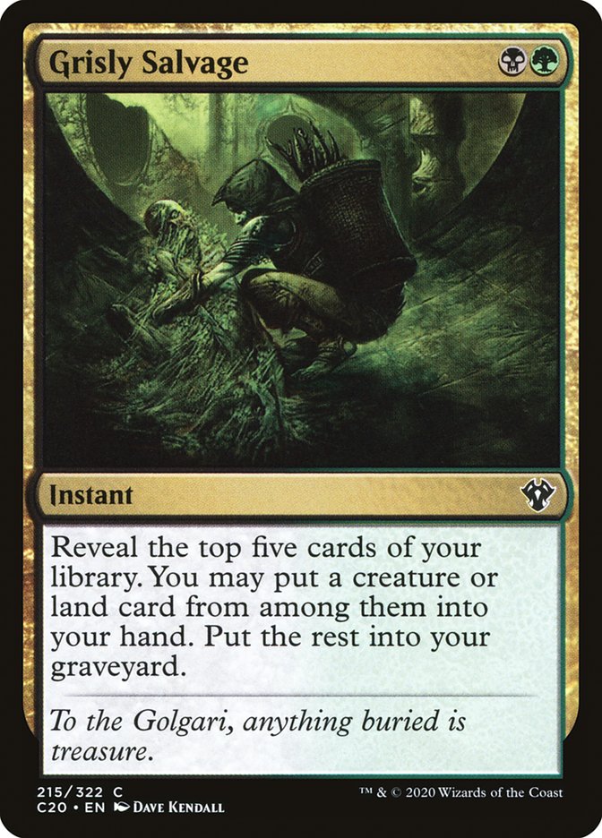 Grisly Salvage [Commander 2020] | Anubis Games and Hobby