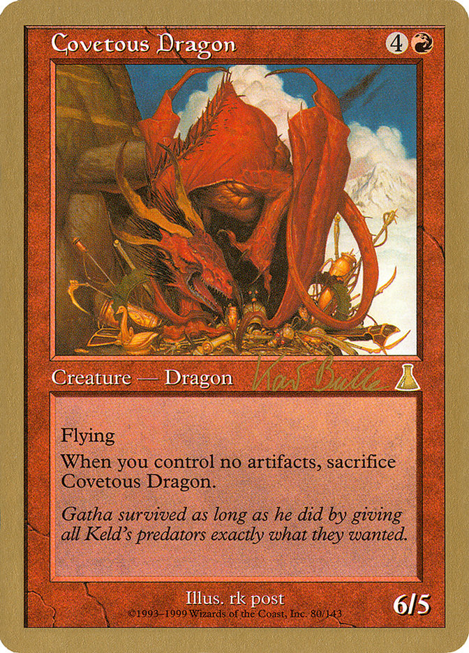 Covetous Dragon (Kai Budde) [World Championship Decks 1999] | Anubis Games and Hobby