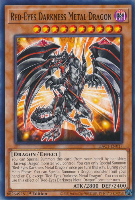 Red-Eyes Darkness Metal Dragon [HAC1-EN017] Common | Anubis Games and Hobby