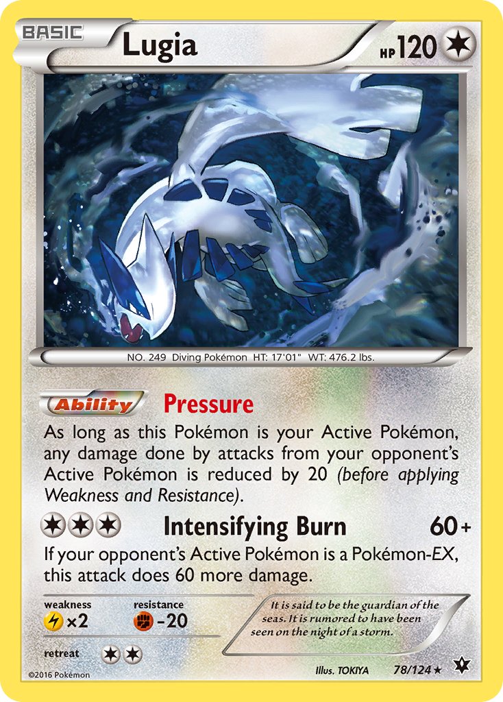 Lugia (78/124) (Theme Deck Exclusive) [XY: Fates Collide] | Anubis Games and Hobby