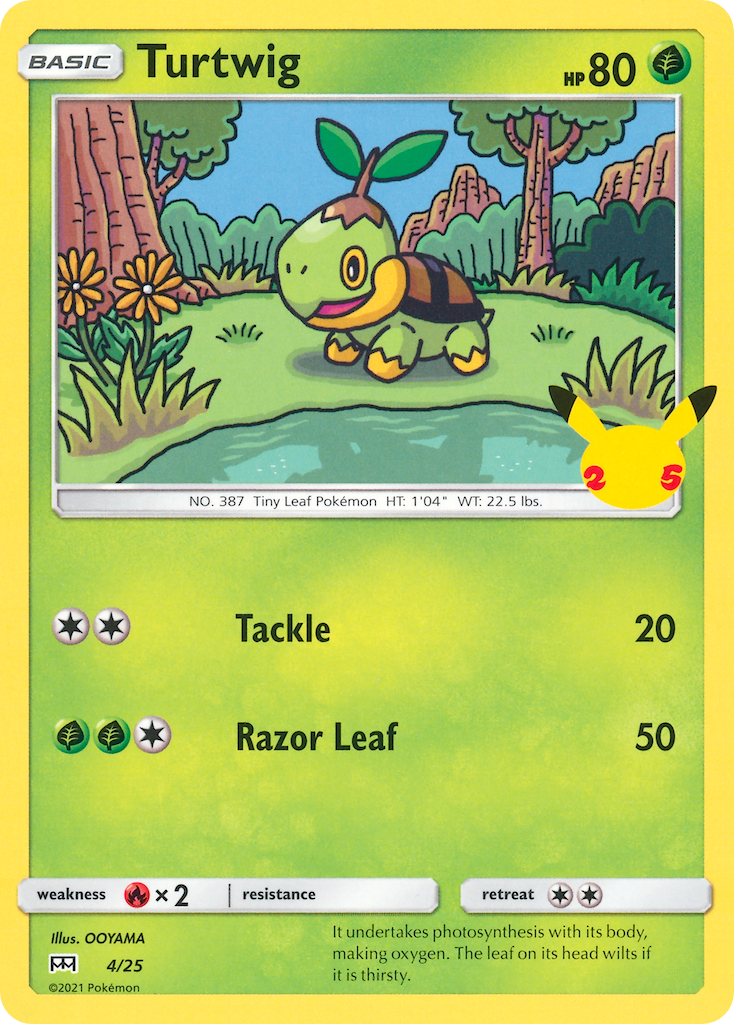 Turtwig (4/25) [McDonald's 25th Anniversary] | Anubis Games and Hobby