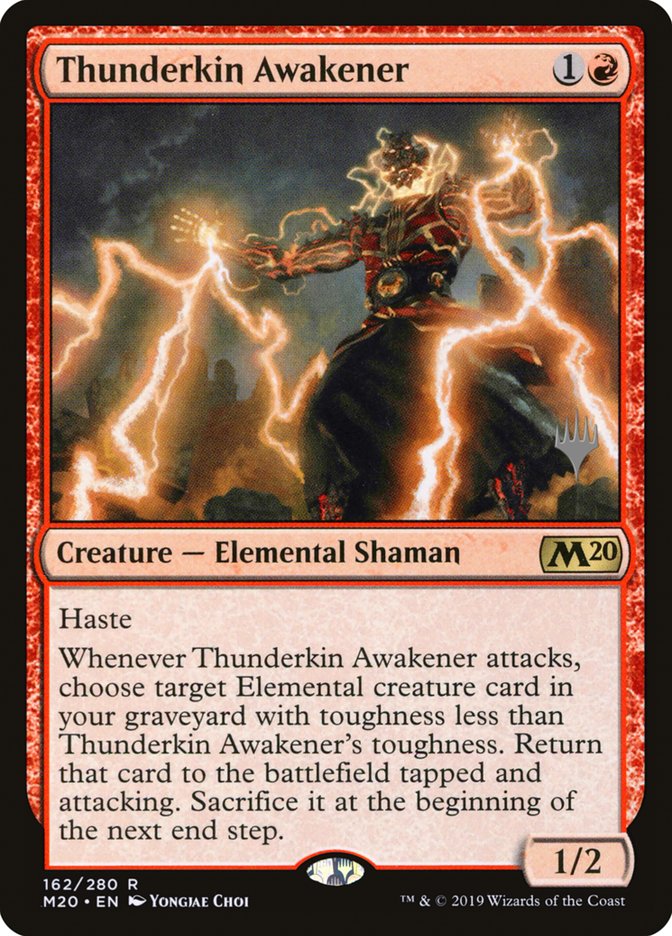 Thunderkin Awakener (Promo Pack) [Core Set 2020 Promos] | Anubis Games and Hobby