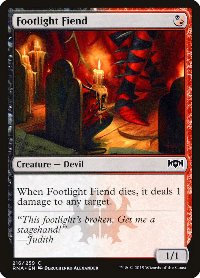 Footlight Fiend [Ravnica Allegiance] | Anubis Games and Hobby